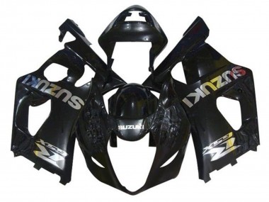 2003-2004 Suzuki GSXR 1000 Motorcycle Fairings - Glossy Black Chrome