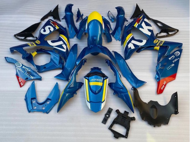 2009-2016 Suzuki GSXR 1000 Motorcycle Fairings - Blue Yellow White Red
