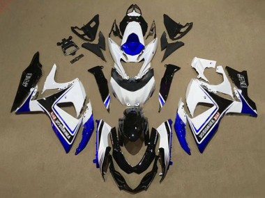 2009-2016 Suzuki GSXR 1000 Motorcycle Fairings - White Blue Black Yoshimura