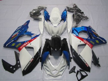 2009-2016 Suzuki GSXR 1000 Motorcycle Fairings - White Blue Red Black TaMobil