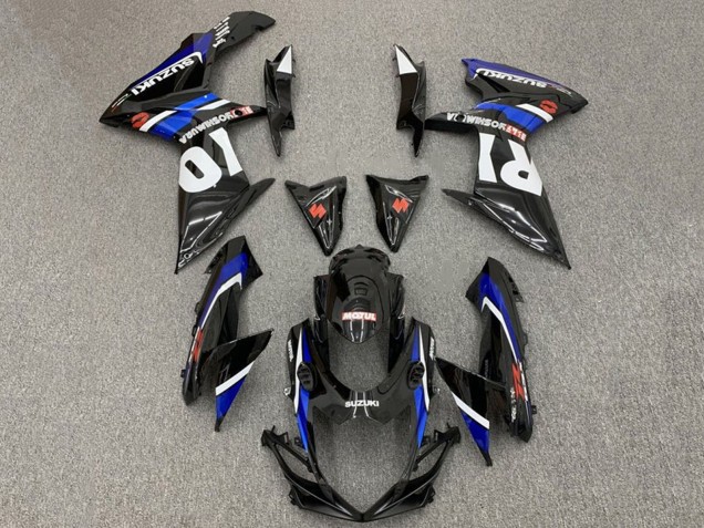 2011-2024 Suzuki GSXR 600 / GSXR 750 Motorcycle Fairings - Glossy Black Blue White Red Yoshimura