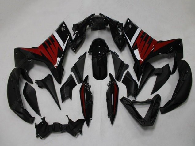 2009-2015 Yamaha FZ6R Motorcycle Fairings - Black Red White