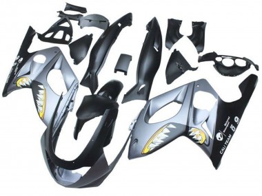 1996-2007 Yamaha YZF600R Thundercat Motorcycle Fairings - Matte Black Grey Shark