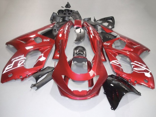1996-2007 Yamaha YZF600R Thundercat Motorcycle Fairings - Red White