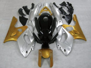 1996-2007 Yamaha YZF600R Thundercat Motorcycle Fairings - Silver Gold Glossy Black