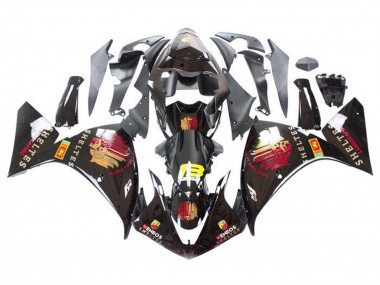 2009-2011 Yamaha YZF 1000 R1 Motorcycle Fairings - Glossy Black Red Yellow Sheltes