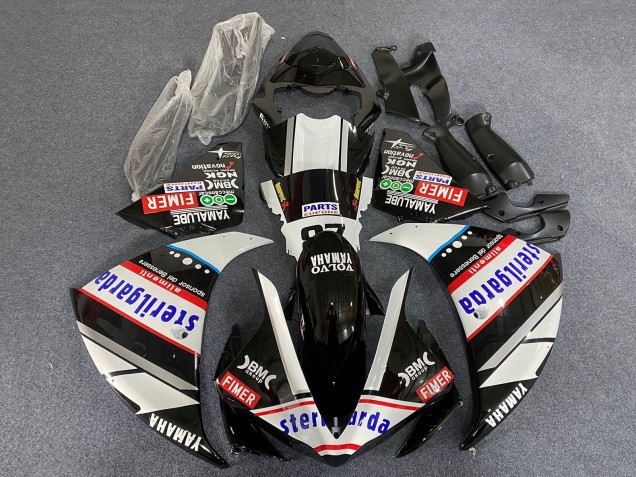 2009-2011 Yamaha YZF 1000 R1 Motorcycle Fairings - White Black Red Sterilgarda Racing