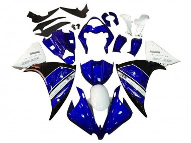 2009-2011 Yamaha YZF 1000 R1 Motorcycle Fairings - White Blue Black GYTR