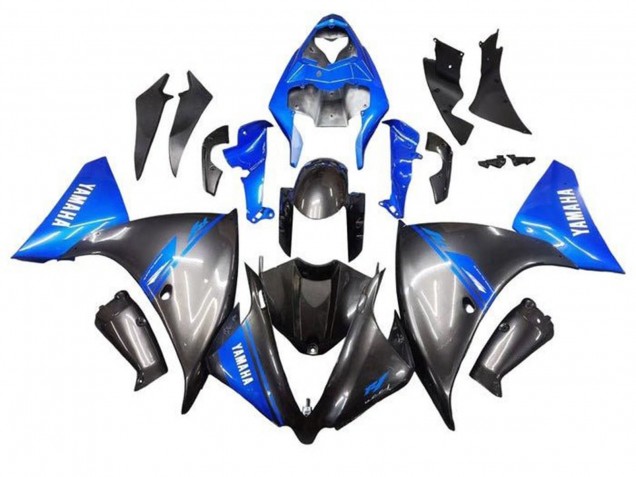 2009-2011 Yamaha YZF 1000 R1 Motorcycle Fairings - Blue Grey Black