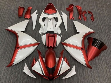 2009-2011 Yamaha YZF 1000 R1 Motorcycle Fairing - White Red