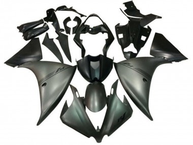 2009-2011 Yamaha YZF 1000 R1 Motorcycle Fairings - Silver Matte Black