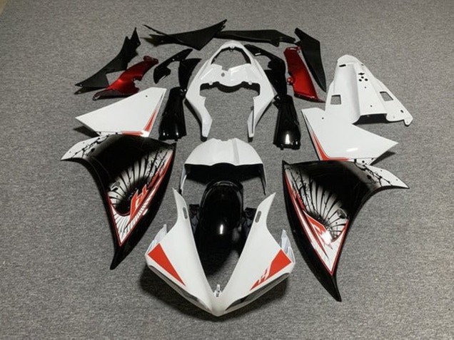 2009-2011 Yamaha YZF 1000 R1 Motorcycle Fairing Kits - White Red Black