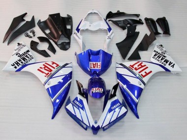 2009-2011 Yamaha YZF 1000 R1 Motorcycle Fairings - White Blue Red Fiat