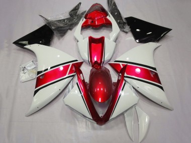 2009-2011 Yamaha YZF 1000 R1 Motorcycle Fairing - White Red Black