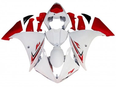 2009-2011 Yamaha YZF 1000 R1 Motorcycle Fairings - White Red