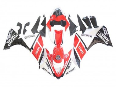 2009-2011 Yamaha YZF 1000 R1 Motorcycle Fairings - White Red Black Petronas