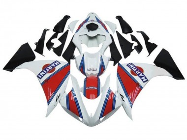 2009-2011 Yamaha YZF 1000 R1 Motorcycle Fairings - White Red Blue Black Martini