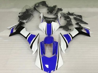 2015-2019 Yamaha YZF 1000 R1 Motorcycle Fairing - White Blue Black