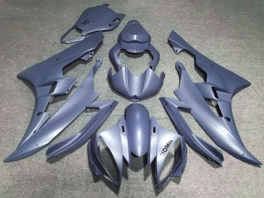 2006-2007 Yamaha YZF R6 Motorcycle Fairings - Matte Silver Blue