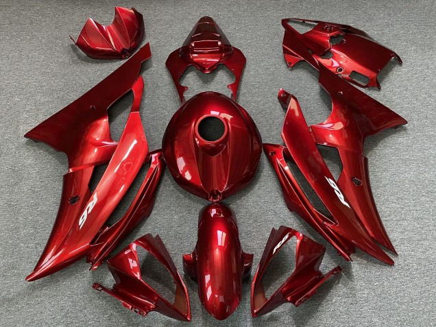 2008-2016 Yamaha YZF R6 Motorcycle Fairings - Red