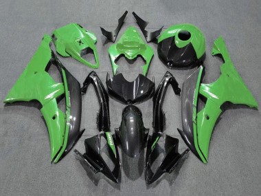 2008-2016 Yamaha YZF R6 Motorcycle Fairings - Green Carbon Fiber Style