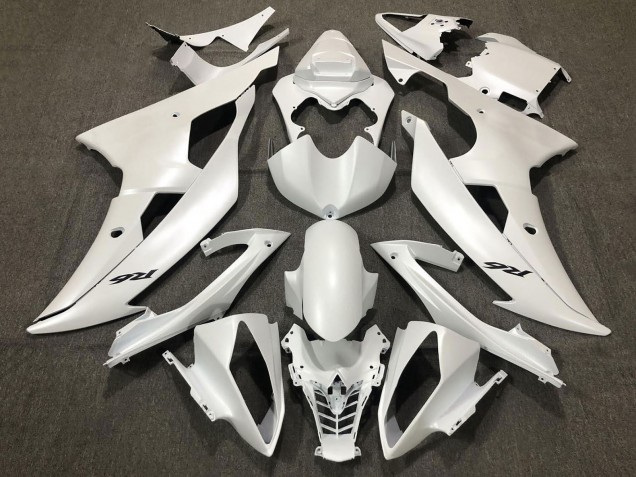 2008-2016 Yamaha YZF R6 Motorcycle Fairings - Pearl White