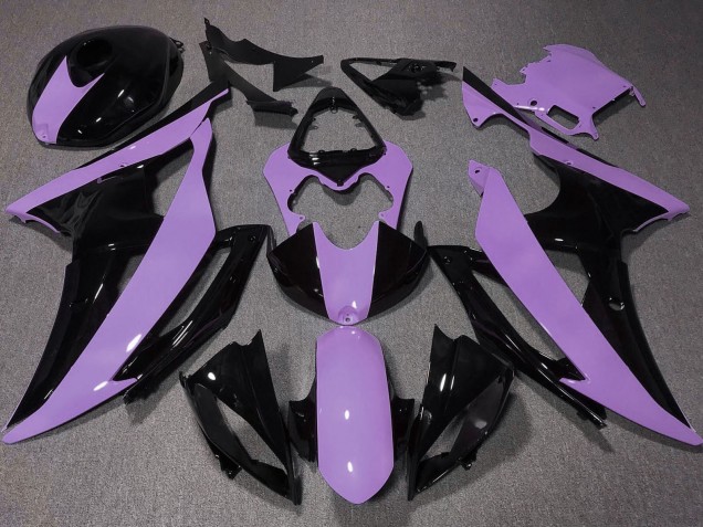 2008-2016 Yamaha YZF R6 Motorcycle Fairing - Purple Glossy Black