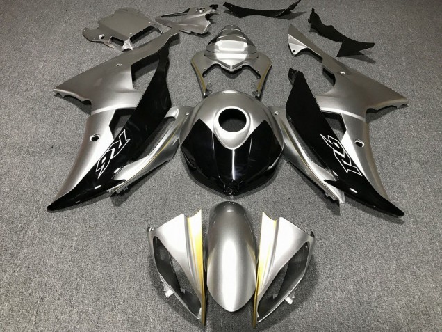 2008-2016 Yamaha YZF R6 Motorcycle Fairings - Silver Gold Black