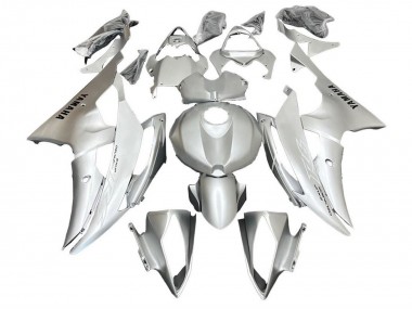 2008-2016 Yamaha YZF R6 Motorcycle Fairings - Silver White