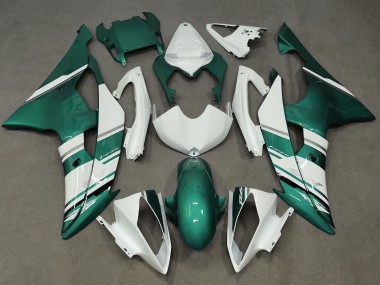 2008-2016 Yamaha YZF R6 Motorcycle Fairings - White Green