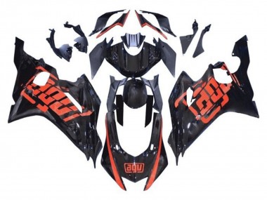 2017-2023 Yamaha YZF R6 Motorcycle Fairings - Glossy Black Red AGV