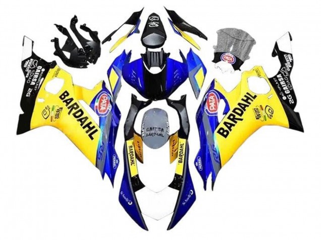 2017-2023 Yamaha YZF R6 Motorcycle Fairings - Yellow Blue Black Bardahl