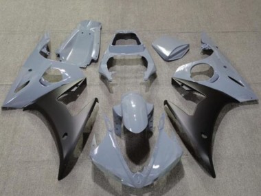 2005 Yamaha YZF R6 Motorcycle Fairings - Nardo Grey Matte Black
