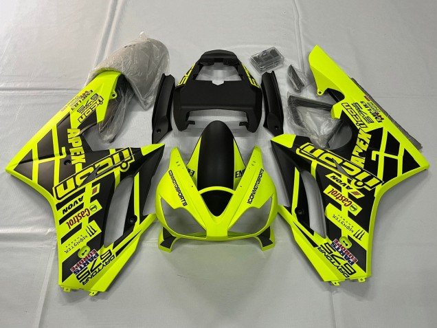 2006-2008 Triumph Daytona 675 Triple Motorcycle Fairings - Yellow Matte Black
