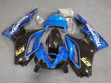 2006-2008 Triumph Daytona 675 Triple Motorcycle Fairings - Blue Glossy Black Racing