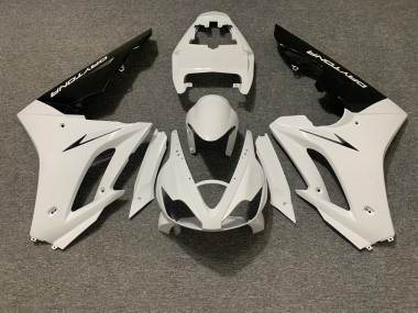 2006-2008 Triumph Daytona 675 Triple Motorcycle Fairing - White Glossy Black