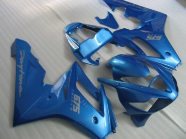 2006-2008 Triumph Daytona 675 Triple Motorcycle Fairings - Blue Silver Decals