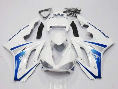 2006-2008 Triumph Daytona 675 Triple Motorcycle Fairing - White Blue
