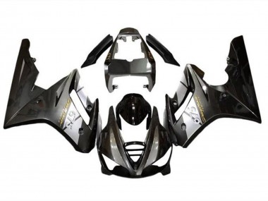 2009-2012 Triumph Daytona 675 Triple Motorcycle Fairings - Silver Glossy Black