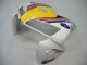 2005-2006 Honda CBR600RR Motorcycle Fairings - Blue White Yellow Rothmans