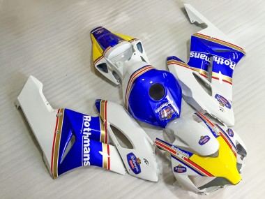 2004-2005 Honda CBR1000RR Motorcycle Fairings - White Blue Yellow Rothmans