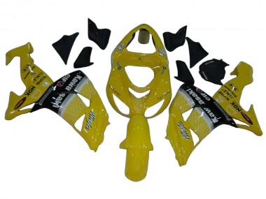 2006-2007 Kawasaki ZX10R Motorcycle Fairings - Yellow Silver Black Elf