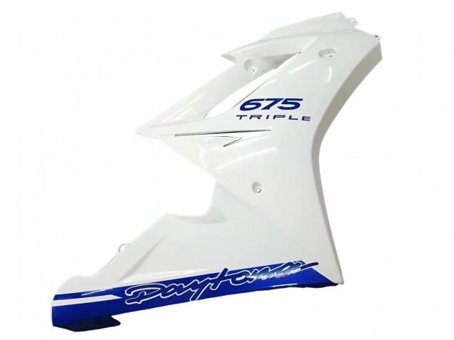 2006-2008 Triumph Daytona 675 Motorcycle Fairings - White Blue