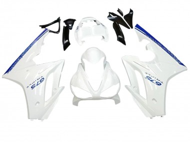 2006-2008 Triumph Daytona 675 Motorcycle Fairings - White Blue