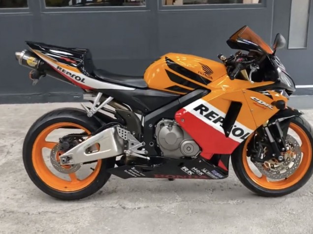 2005-2006 Honda CBR600RR Motorcycle Fairings - Black Orange White Red Repsol