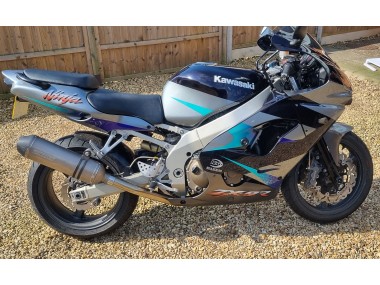 2002-2003 Kawasaki Ninja ZX9R Motorcycle Fairings - Blue Silver