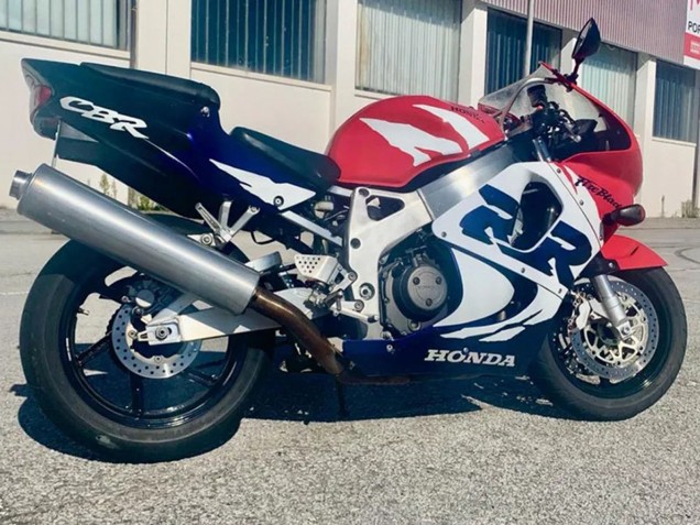 1998-1999 Honda CBR900RR 919 Motorcycle Fairing Kits - White Red Blue