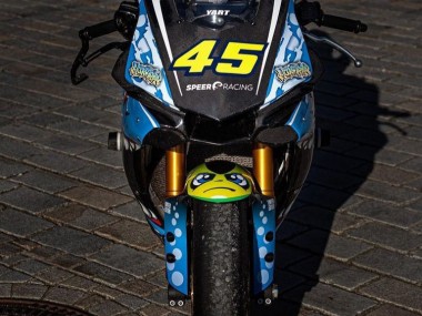 2015-2019 Yamaha YZF R1 Motorcycle Fairings - Blue Yellow Shark