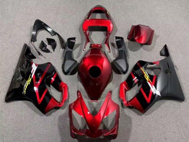 2001-2003 Honda CBR600 F4i Motorcycle Fairings - Candy Red Black