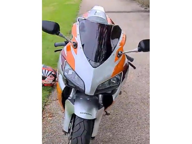 2006-2007 Honda CBR1000RR Motorcycle Fairings - Silver Orange